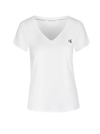 CALVIN KLEIN JEANS | Camiseta Slim Fit | weiss